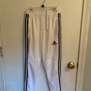 White adidas pants
